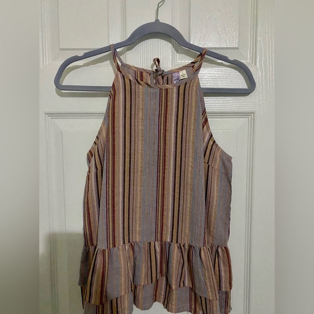 Francesca's Alya Boutique Striped Tank - Small
